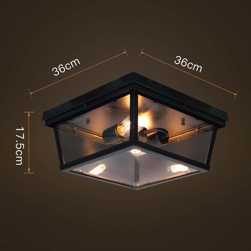 square box ceiling light