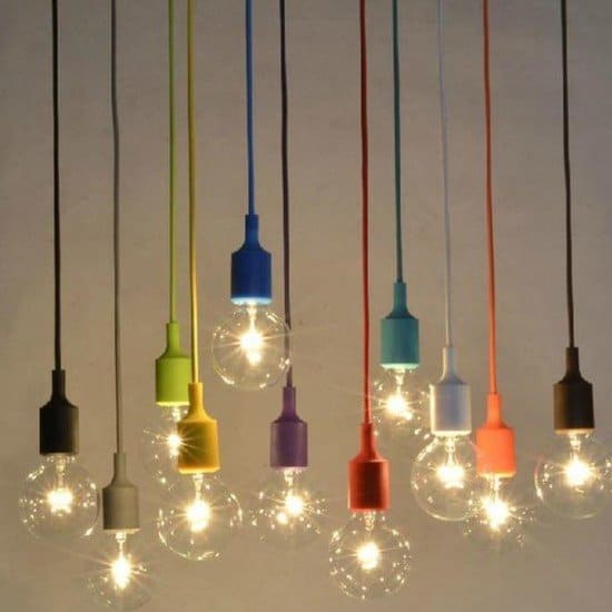 Colurful Single Bead Bulb Holder - reallife shot