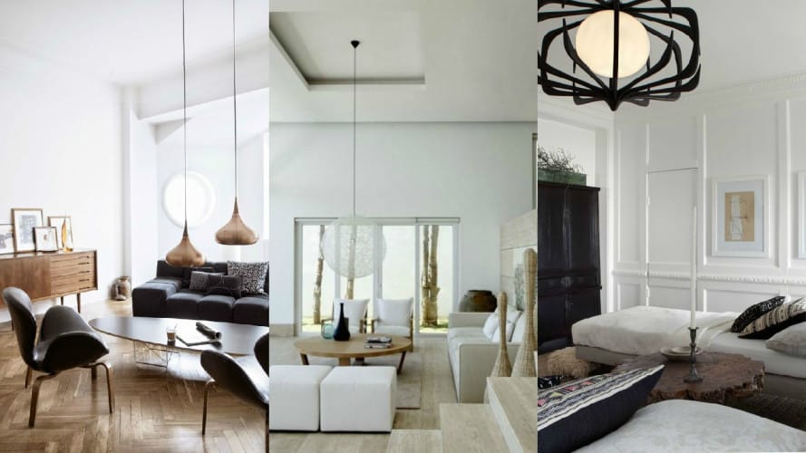 pendant light living room modern