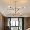 Gonwaro Pendant Lamp - llving room gold chandelier