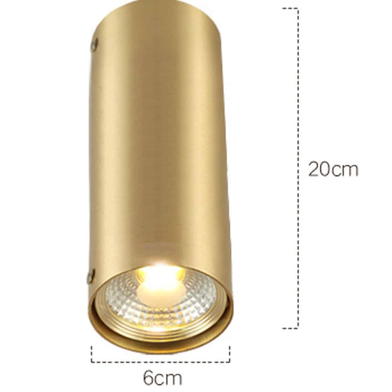 polished brass spotlights