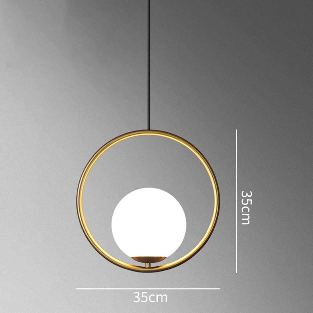 Glass Sphere Pendant Light romantic glass ball pendant light circle big c