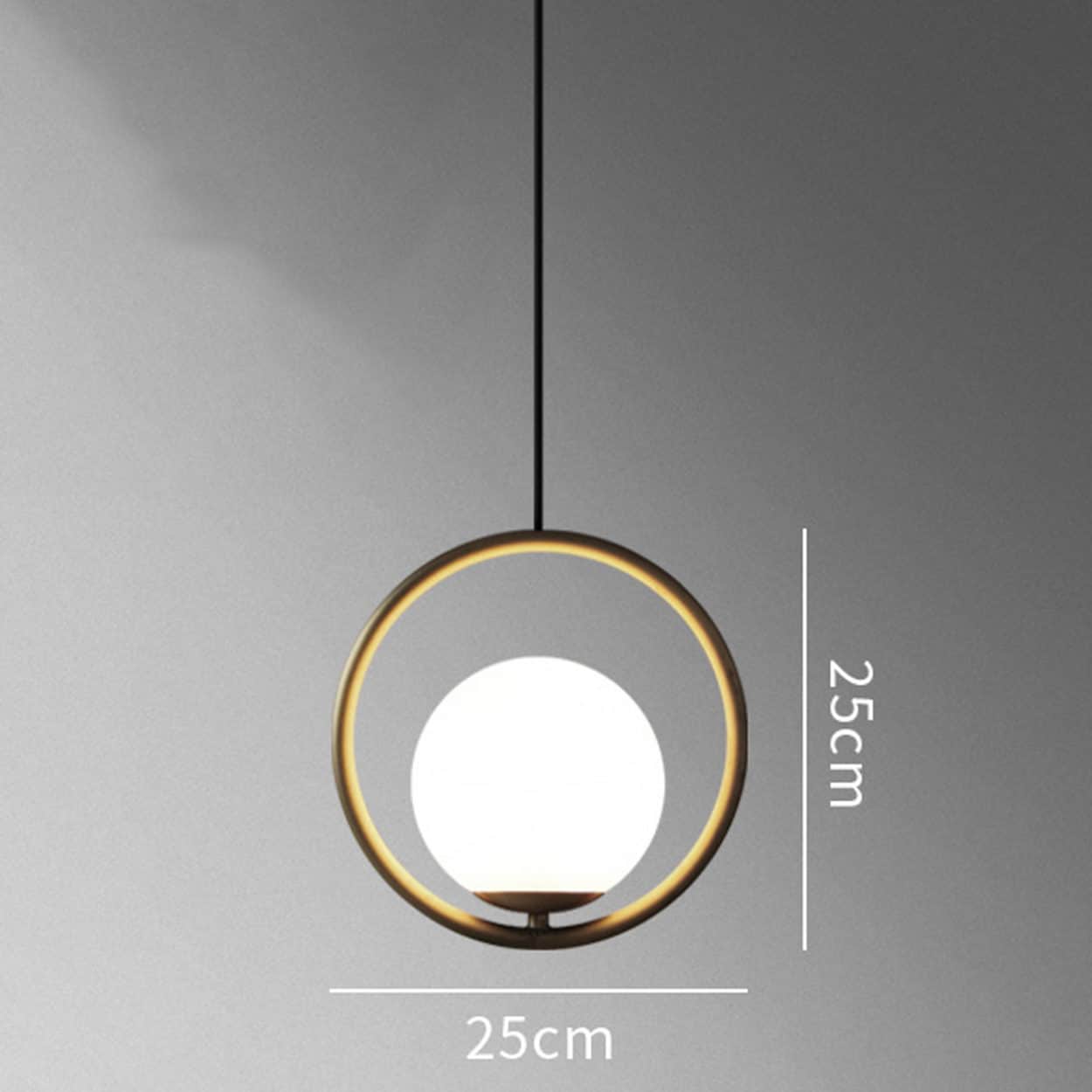 round ball pendant light