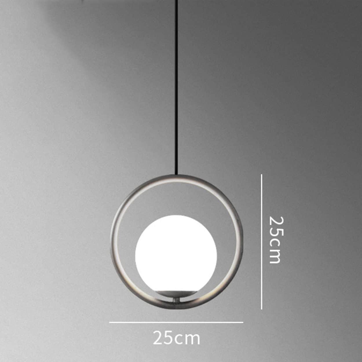 small glass ball lamp