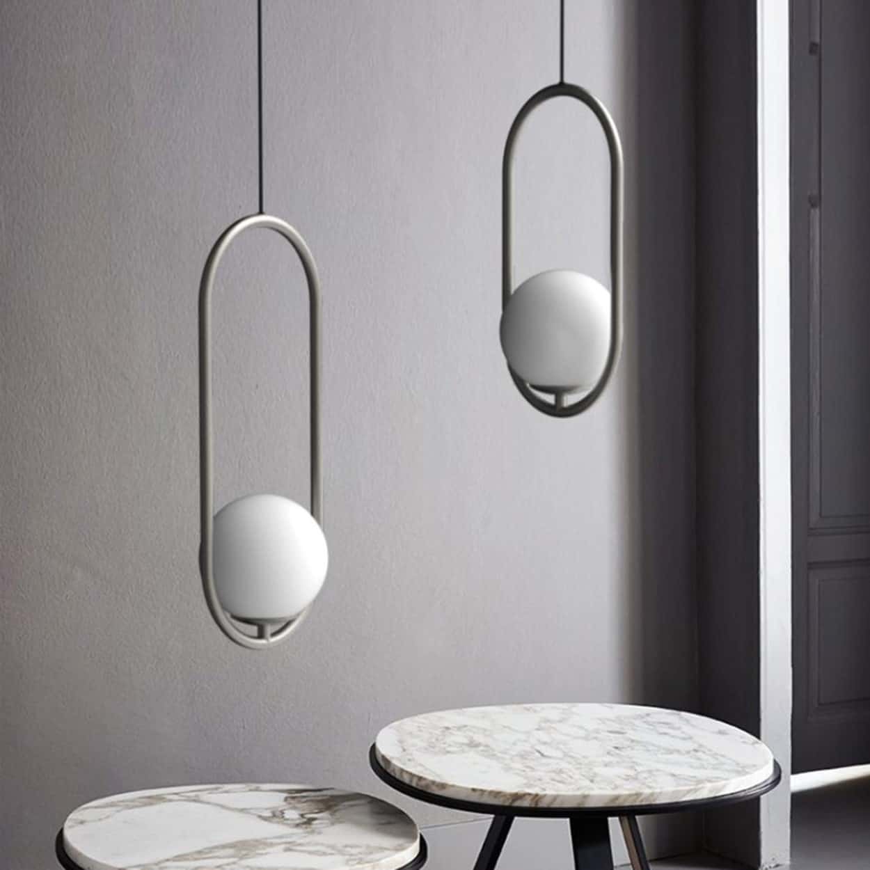 oval ring pendant light