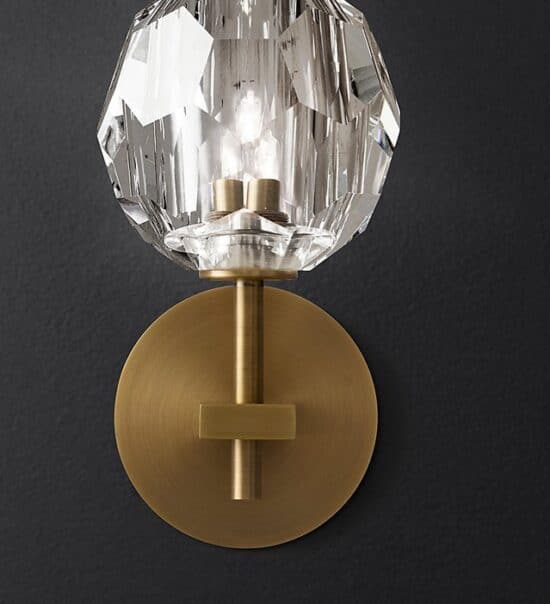 Thorpjornsen Modern Crystal Torch Wall Light 