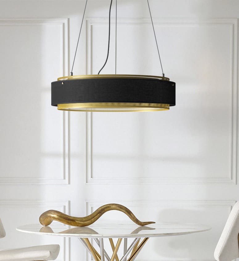 large drum pendant light