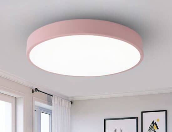 Erika Scandinavian Colourful Slim Round Ceiling Light | Screed