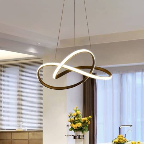 ÓLAFUR Circular Curved Lines Pendant Light | Screed