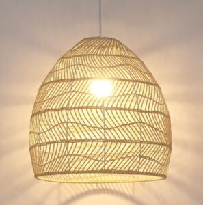 Rattan Dome Pendant Lamp Kitchen Island lights