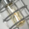 Mariniin Industrial Caged Wall Lamp - light source caged wall lamp