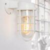 Mariniin Industrial Caged Wall Lamp - living room caged wall lamp