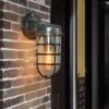 Mariniin Industrial Caged Wall Lamp - outdoor caged wall lamp