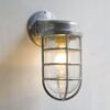 Mariniin Industrial Caged Wall Lamp - vintage silver wall lamp