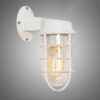 Mariniin Industrial Caged Wall Lamp - white wall lamp