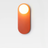 Aalberg Modern Oval Candlelight Wall Lamp - orange wall mounted lamp