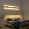 Absalomit Scandinavian Wooden Sleek Bar Wall Lamp - bedroom wall