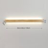 Absalomit Scandinavian Wooden Sleek Bar Wall Lamp - dimensions