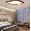 Amanrek Wooden Round Flush Mount Ceiling Light - Guestroom lamp