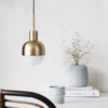 Aroldo Scandinavian Modern Acorn Pendant Lamp - Library pendant lamp