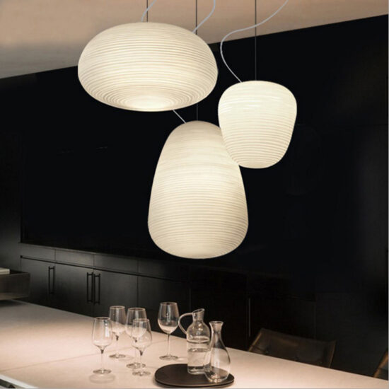 Asgeirka Glass Lantern Pendant Lamp - bar pendant lamp