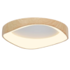 Ceciliar Modern Wavy Rectangular Ceiling Lamp - wood colour ceiling l