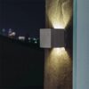 Clement Square Twin Shine Cement Wall Lamp - outdoor cement wall lamp