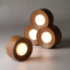 Dorothea Scandinavian Cylindrical Ceiling Light - wooden pattern