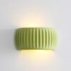 Elinind Twin Shine Grooves Wall Lamp - green lamp