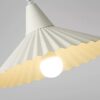 Elufva Wabi-Sabi Umbrella Shaped Pendant Light - white pendant