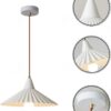 Elufva Wabi-Sabi Umbrella Shaped Pendant Light - white pendant