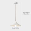 Elufva Wabi-Sabi Umbrella Shaped Pendant Light - white pendant light