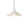 Elufva Wabi-Sabi Umbrella Shaped Pendant Light - white resin pendant