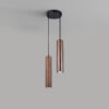 Frejre Minimalist Wood Long Tube Hanging Lamp - double head pendant