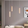 Frejre Minimalist Wood Long Tube Hanging Lamp - parlor pendant light