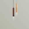 Frejre Minimalist Wood Long Tube Hanging Lamp - wooden pendant light