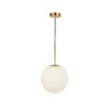 Gasimmo Glass Round Globe Pendant Light - golden pendant lamp