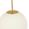 Gasimmo Glass Round Globe Pendant Light - white glass globe