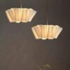 Herleifr Folded Pleats Organic Nature Pendant Lamp - Dining pen