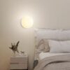 Ingvild Round Frosted Globe Wall Lamp - bedroom lamp