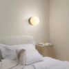 Ingvild Round Frosted Globe Wall Lamp - dorm wall lamp