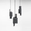 Kajsoo Industrial Terrazzo Piece Pendant Lamp - black terrazzo lamp