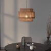 Kristoda Triple Layered Rope Drum Pendant Lamp - ceiling dining lamp