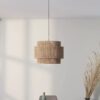 Kristoda Triple Layered Rope Drum Pendant Lamp - ceiling hotel lamp