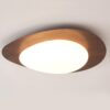 Luminaria Cobblestone Shape Ceiling Lamp - walnut colour ceiling lamp