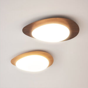 Luminaria Cobblestone Shape Ceiling Lamp - wood colour ceiling lamp