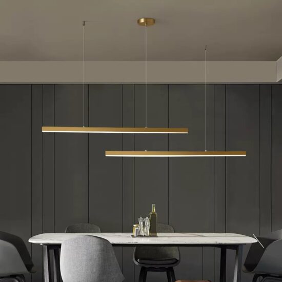 Majynda Slim Linear Pendant Lamp - dining table pendant lamp