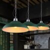 Osvoonar Industrial Pot-Lid Metal Pendant Light - corridor pendant