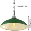 Osvoonar Industrial Pot-Lid Metal Pendant Light - dimensions