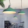 Osvoonar Industrial Pot-Lid Metal Pendant Light - living room